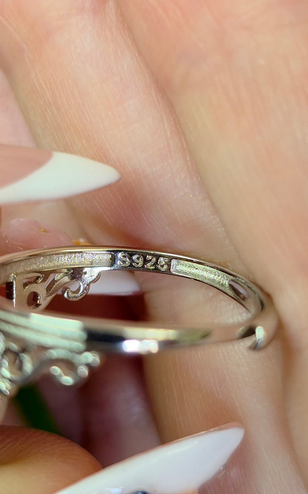Rainbow Moonstone Dimension Door Ring