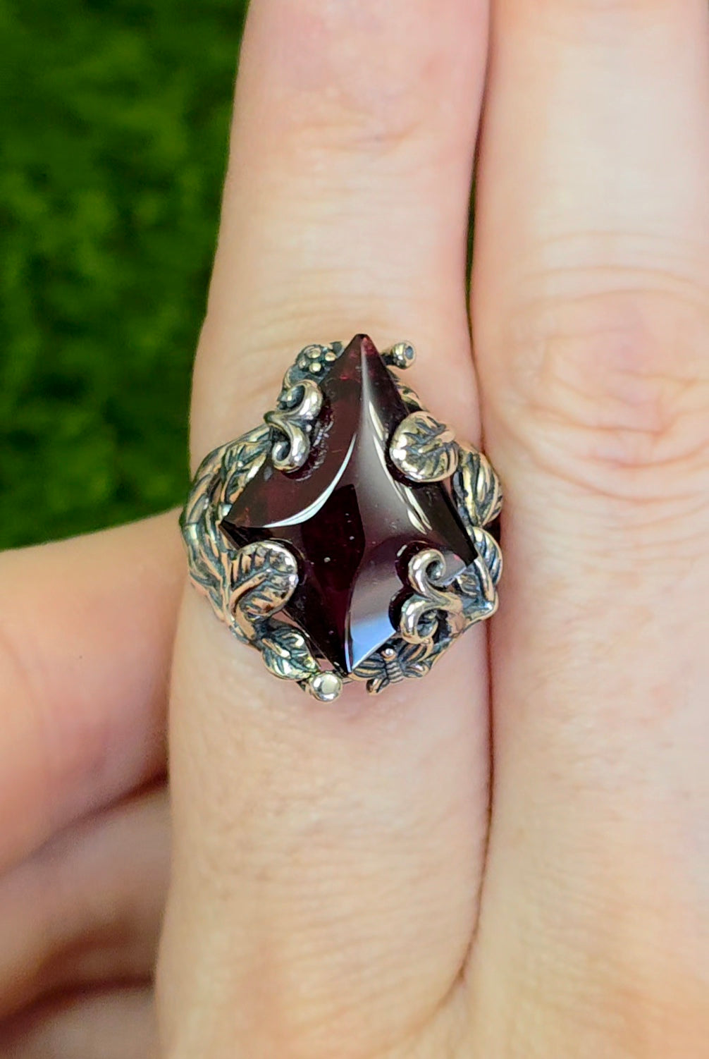 Purple Garnet Kite Ring C