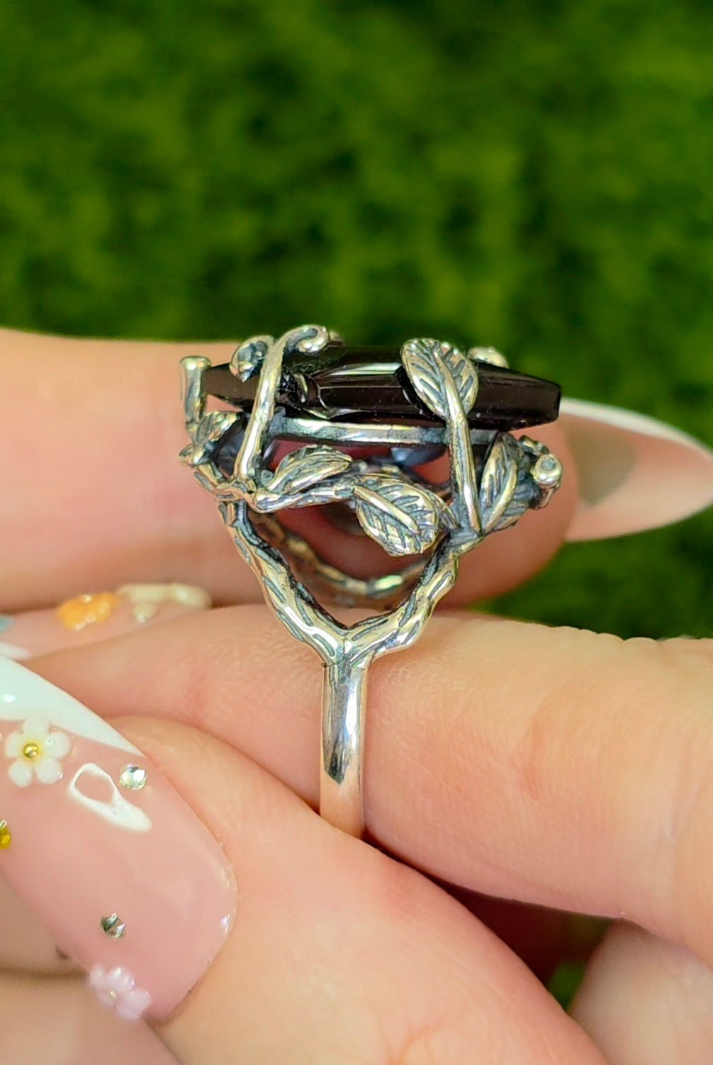 Purple Garnet Kite Ring C