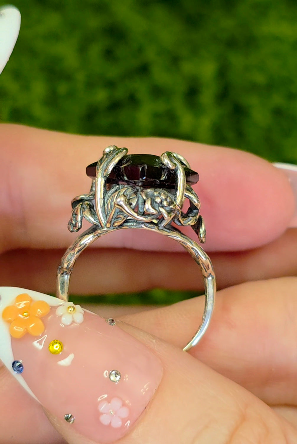 Purple Garnet Kite Ring C