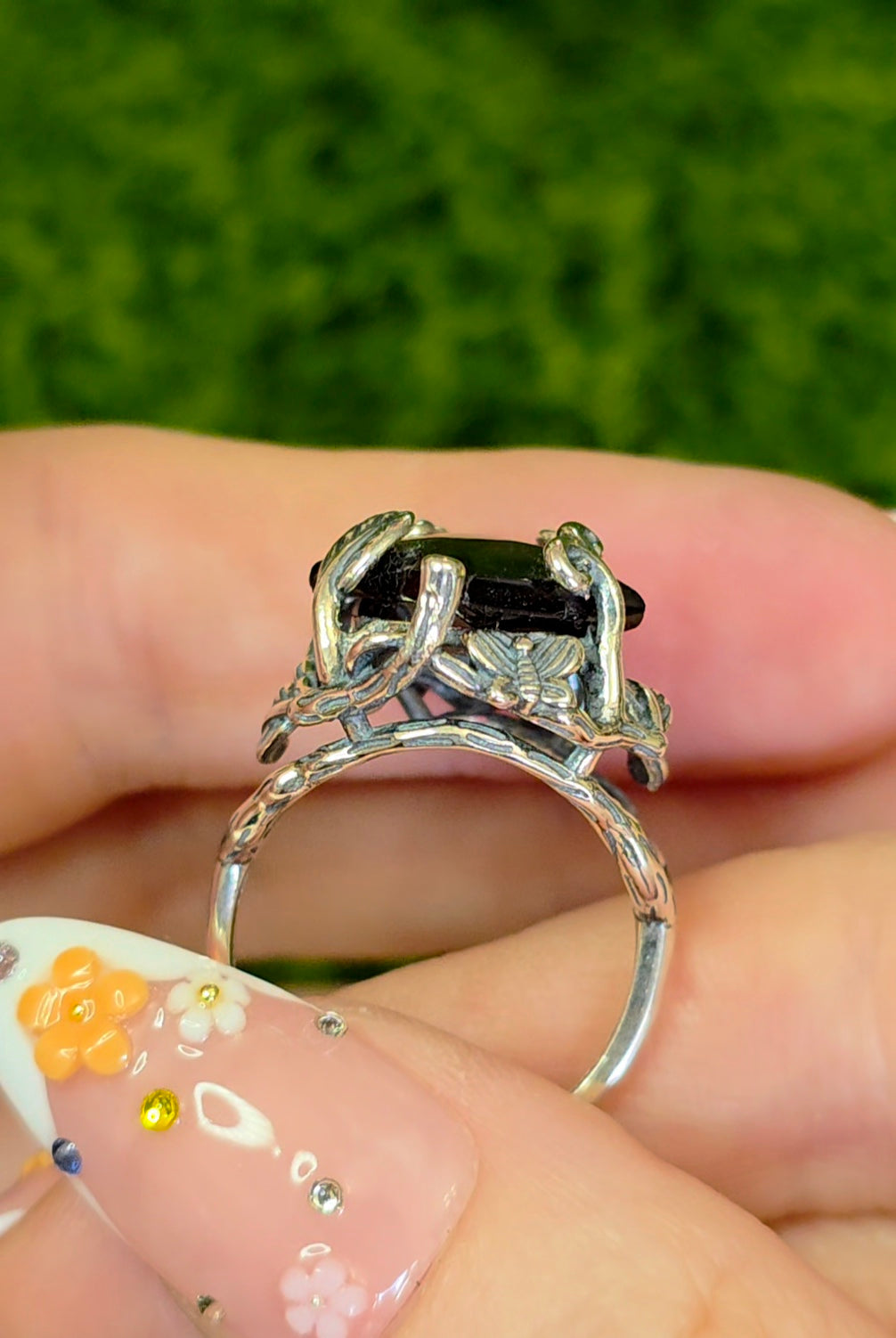 Purple Garnet Kite Ring C