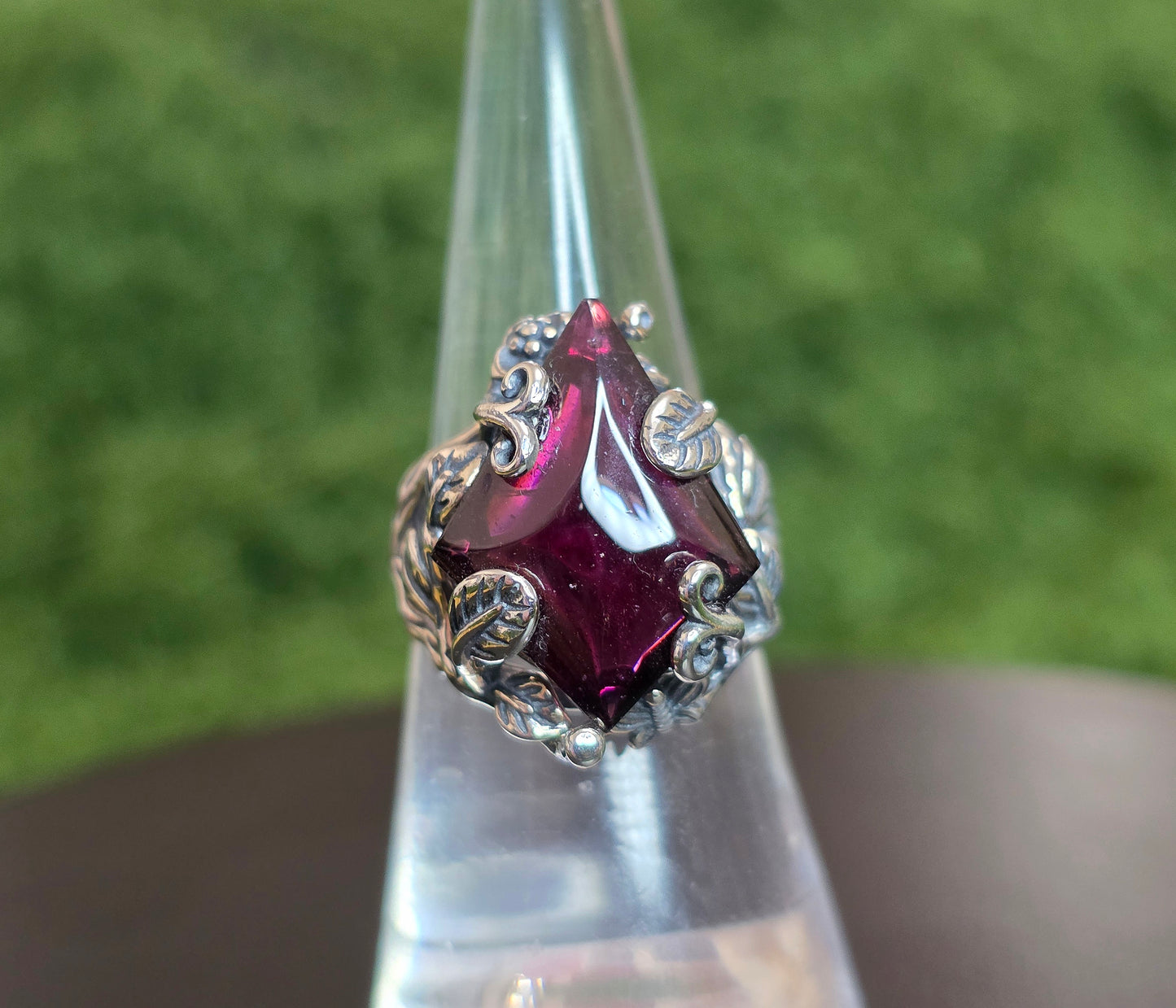 Purple Garnet Kite Ring C