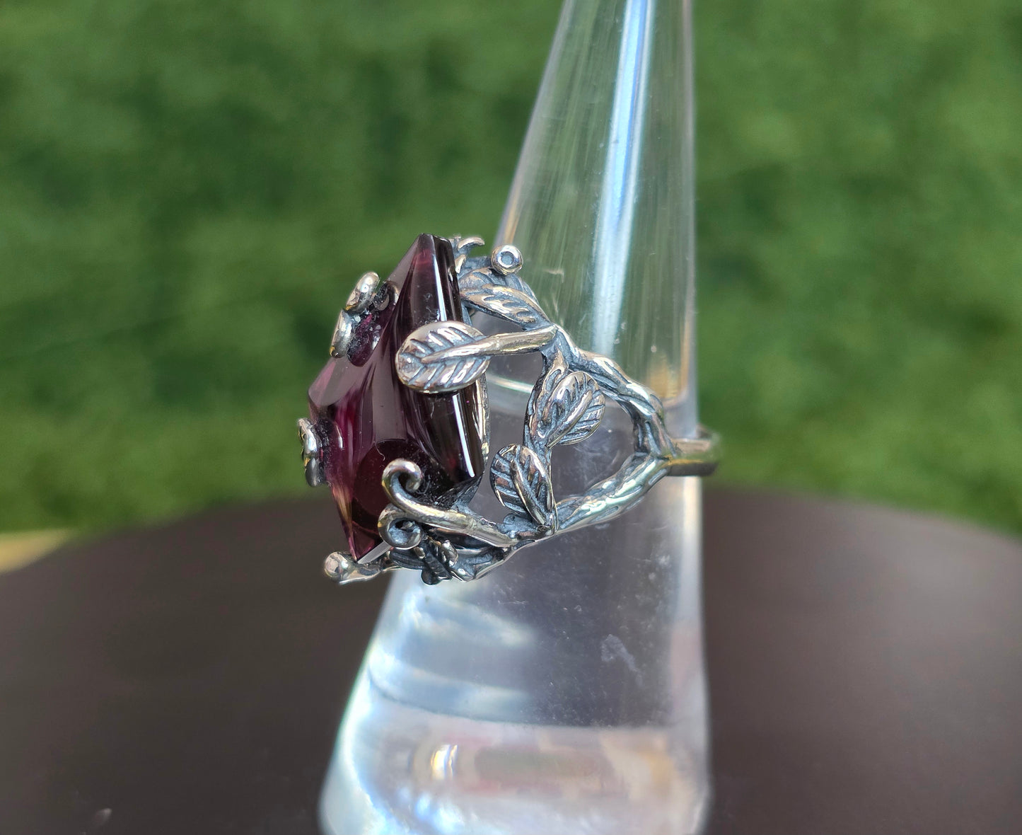 Purple Garnet Kite Ring C