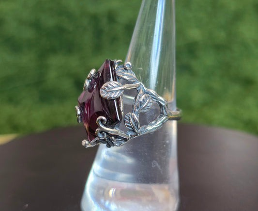 Purple Garnet Kite Ring C