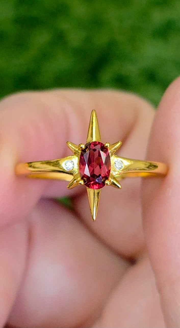 Garnet Starshine Ring A