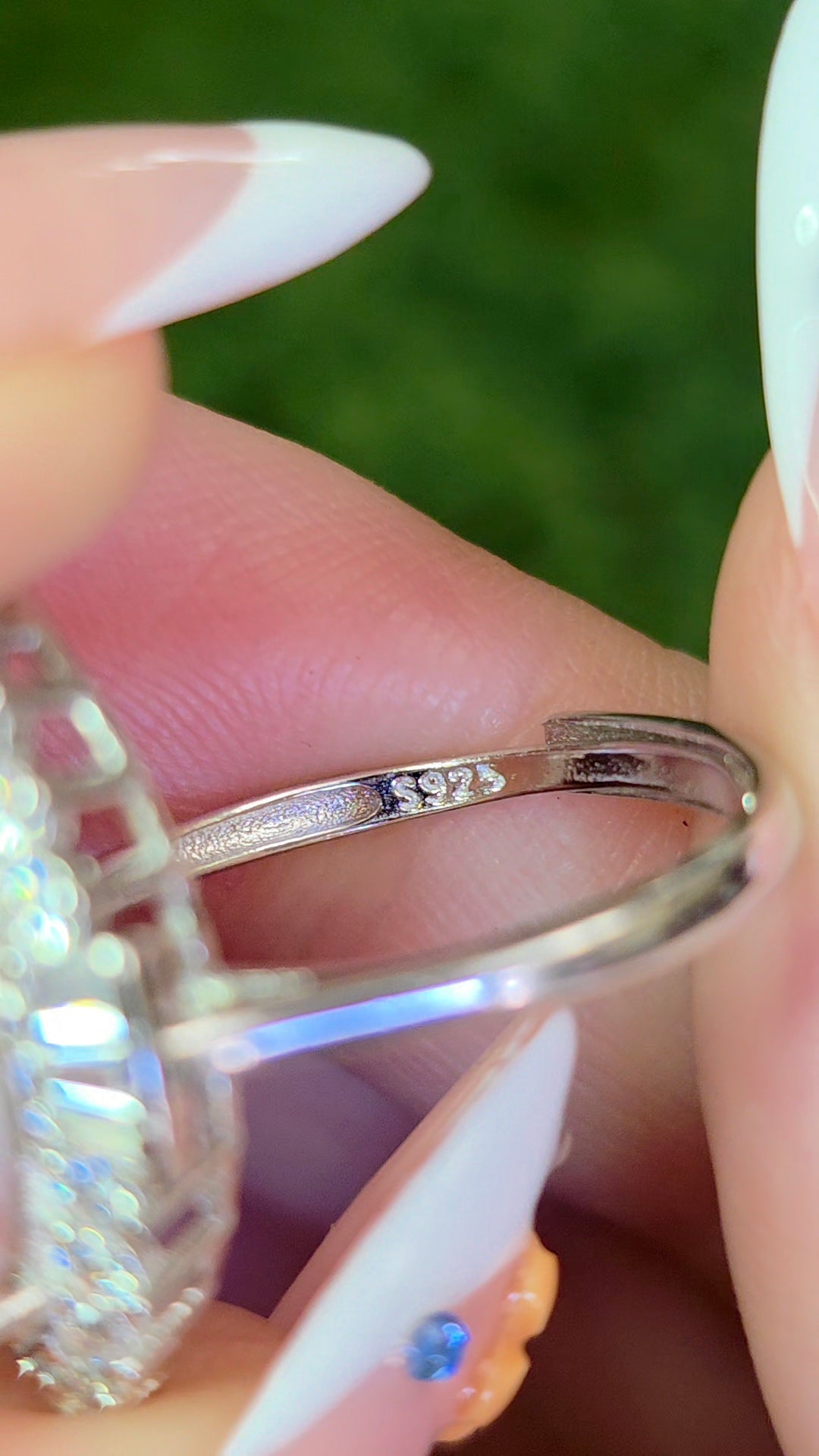 Pink Shell Halo Ring