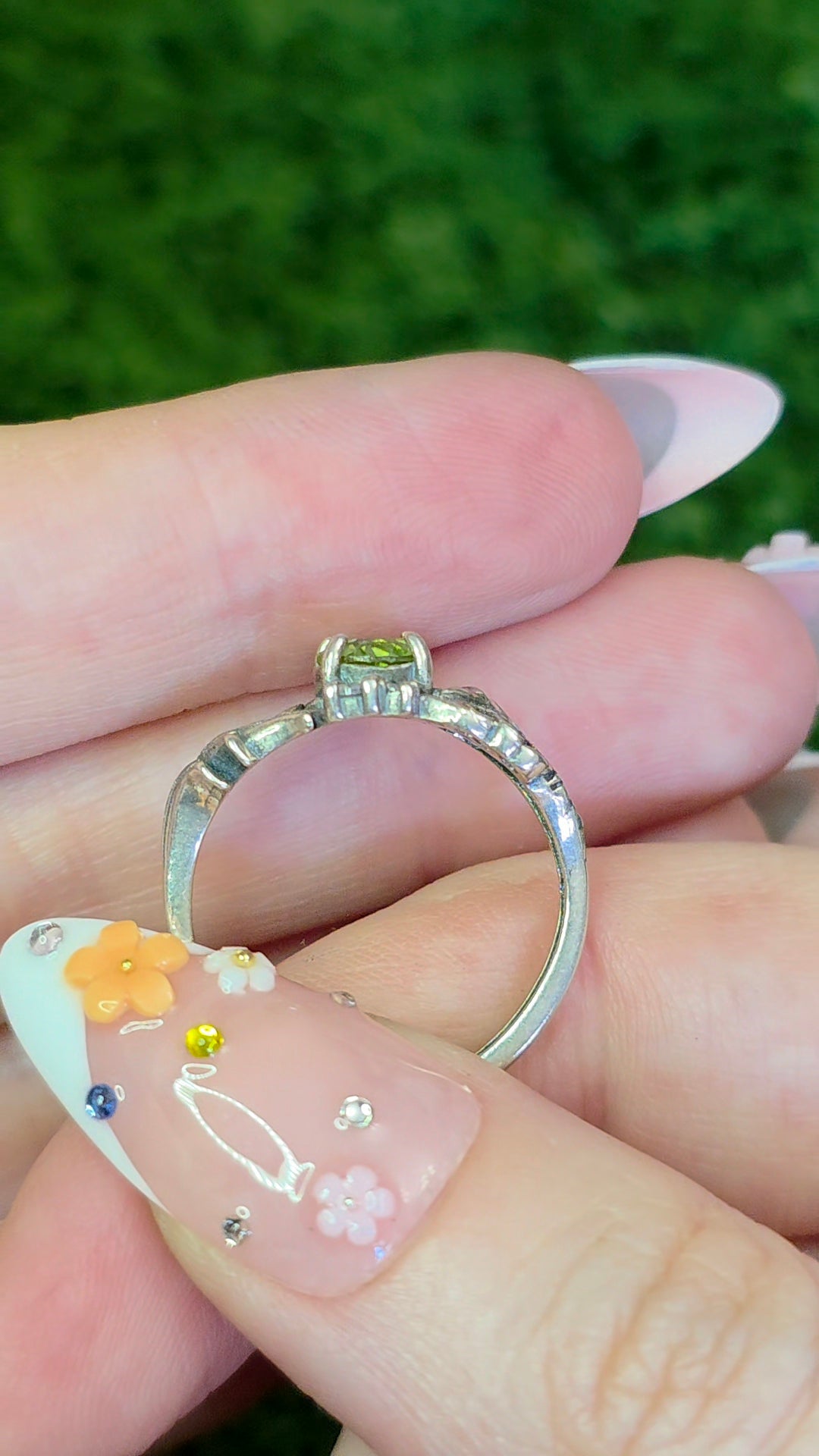 Peridot Fox Ring