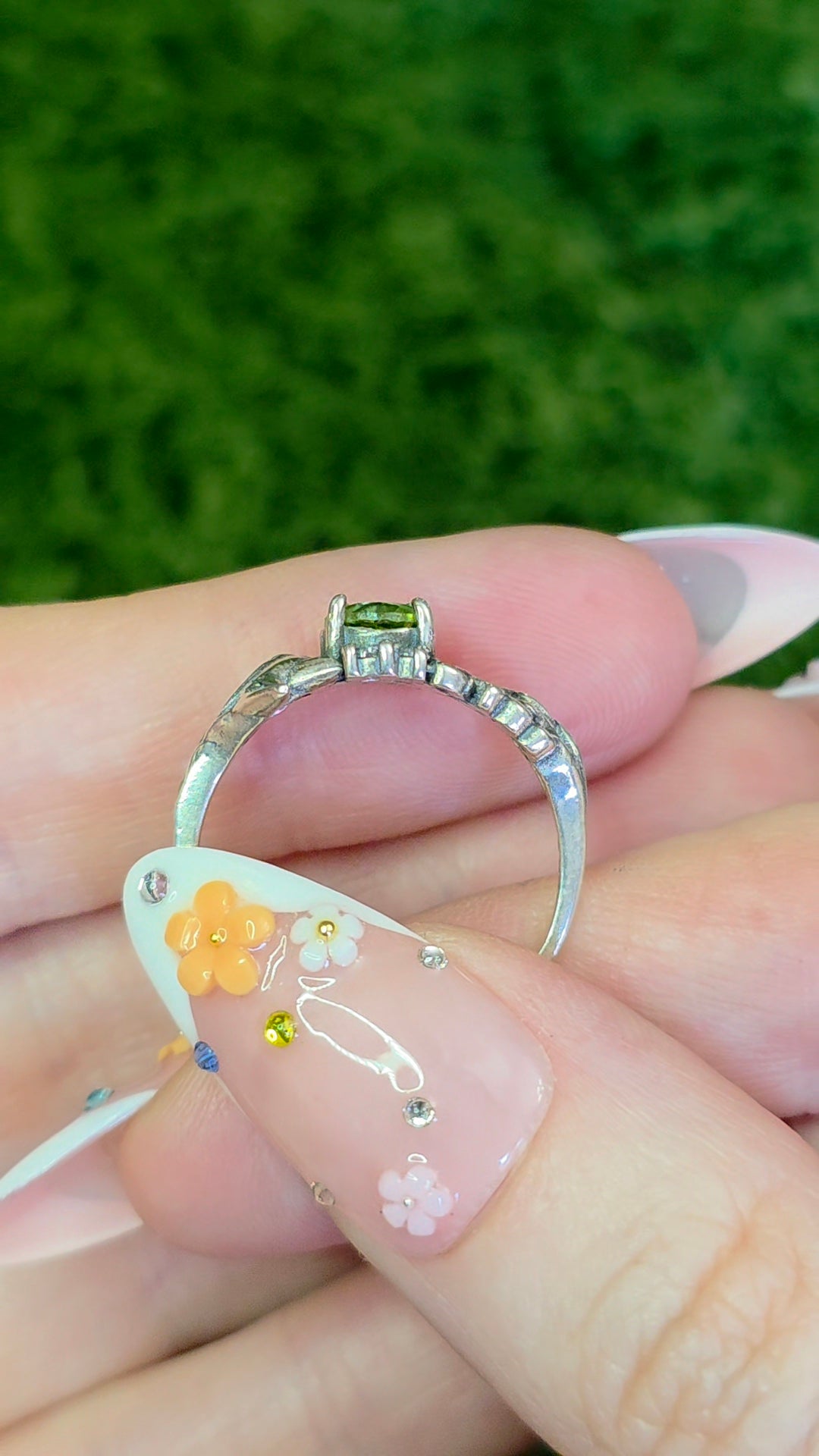 Peridot Fox Ring