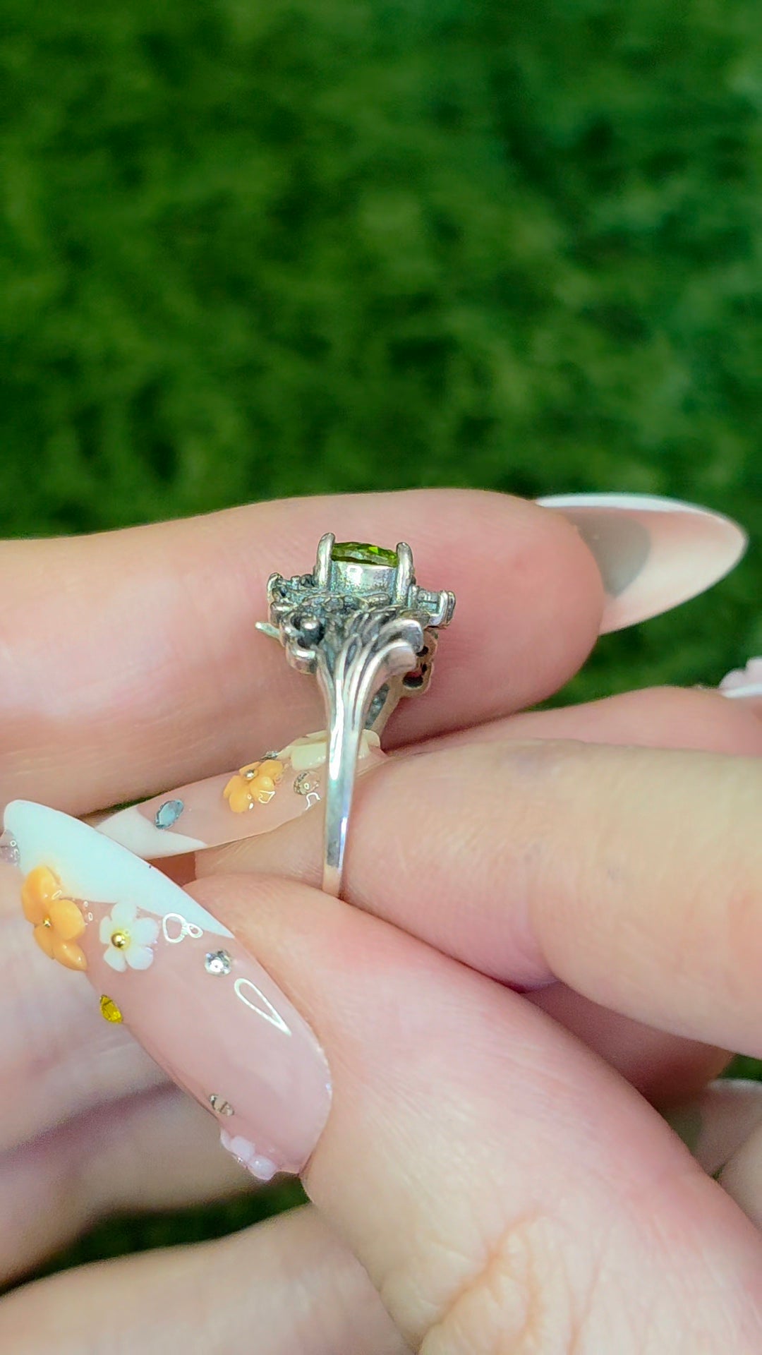 Peridot Fox Ring
