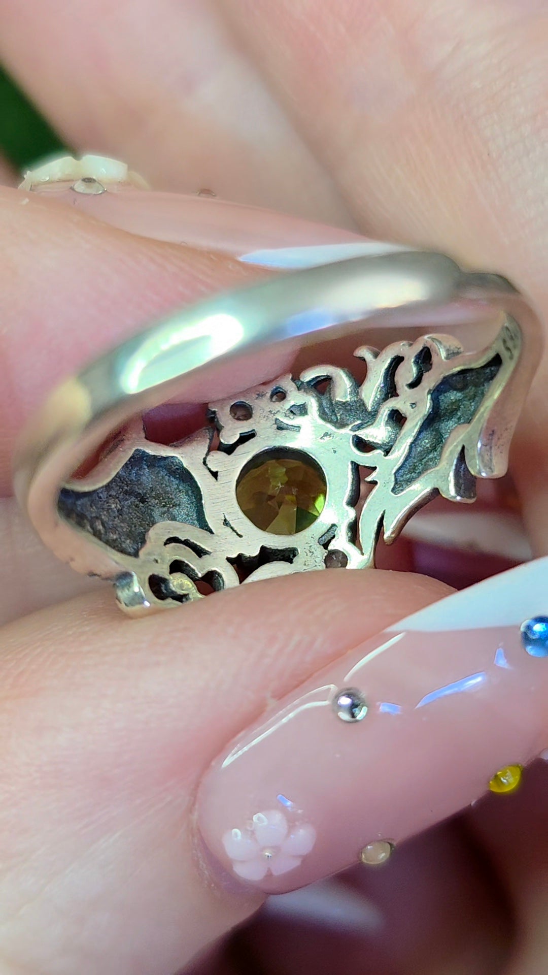 Peridot Fox Ring