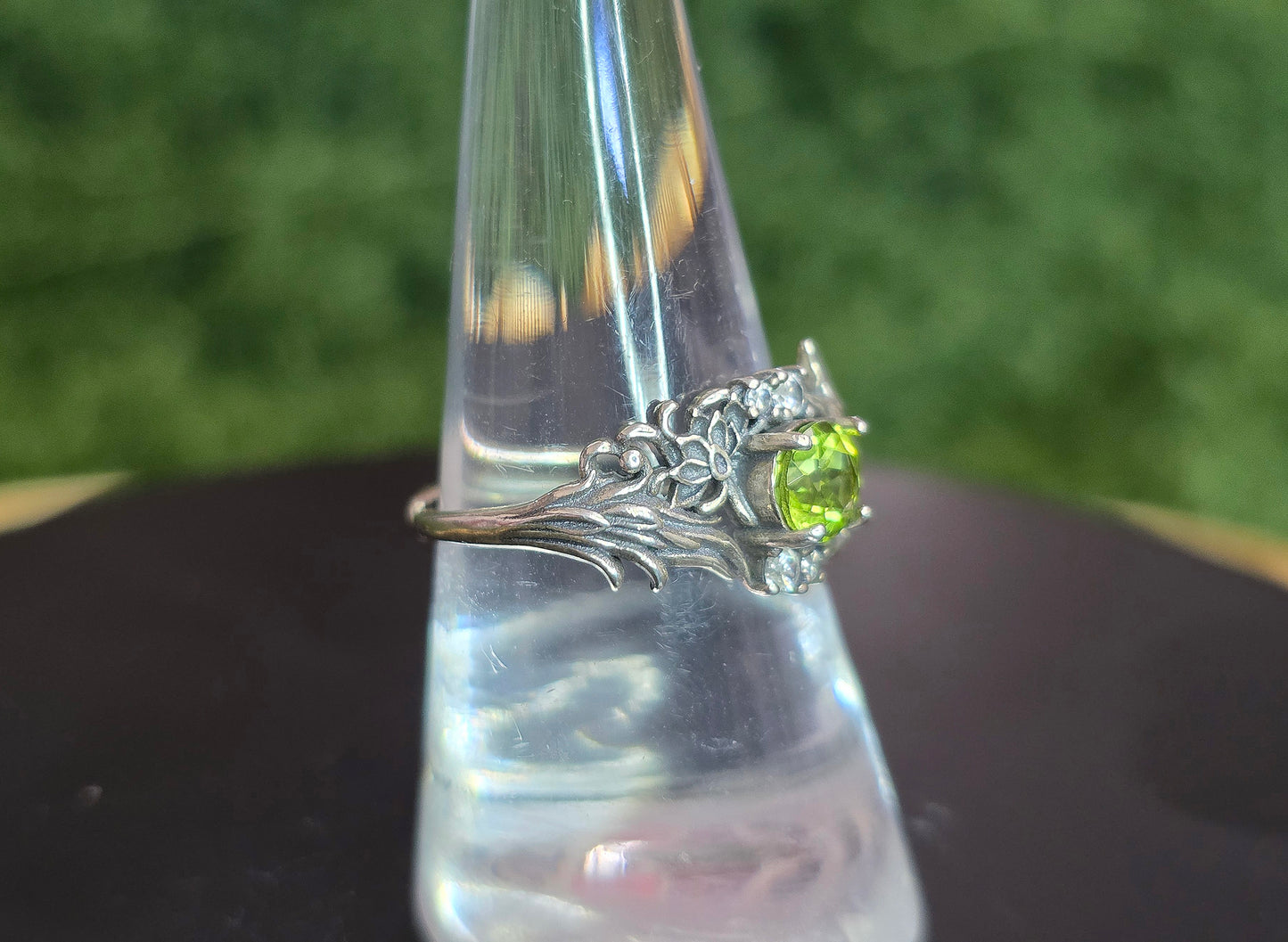 Peridot Fox Ring