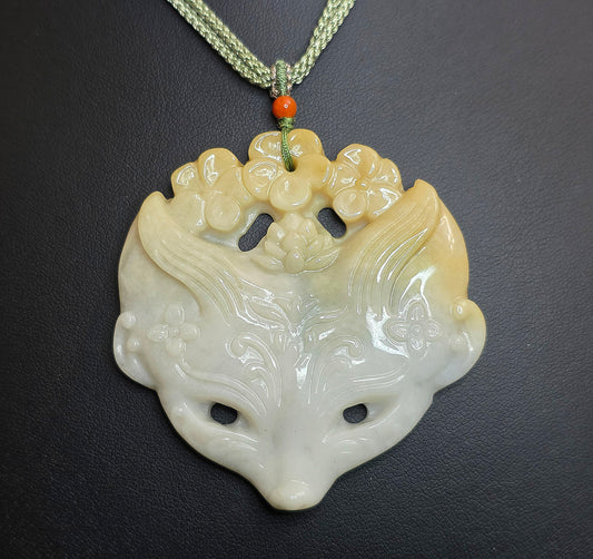 Fox Mask Pendant Necklace A