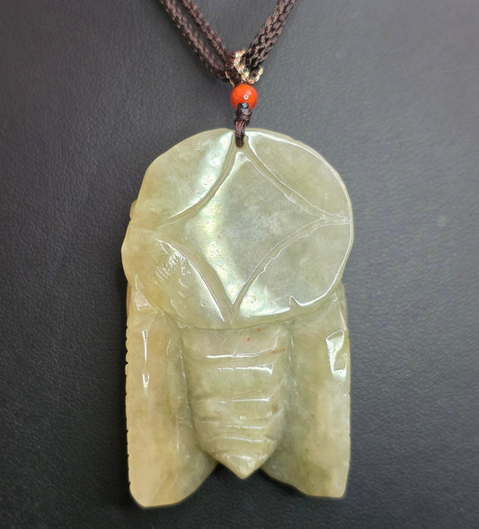 Jadeite Cicada Pendant Necklace B