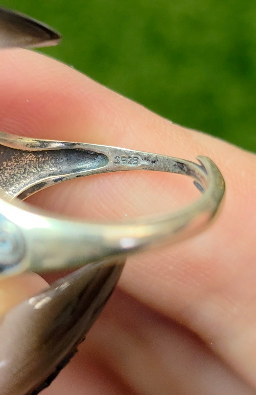 Black Opal Poison Ring