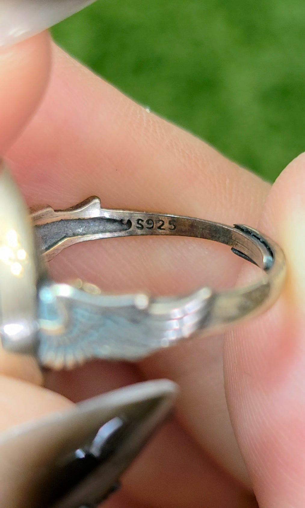 Baltic Amber Winged Ring