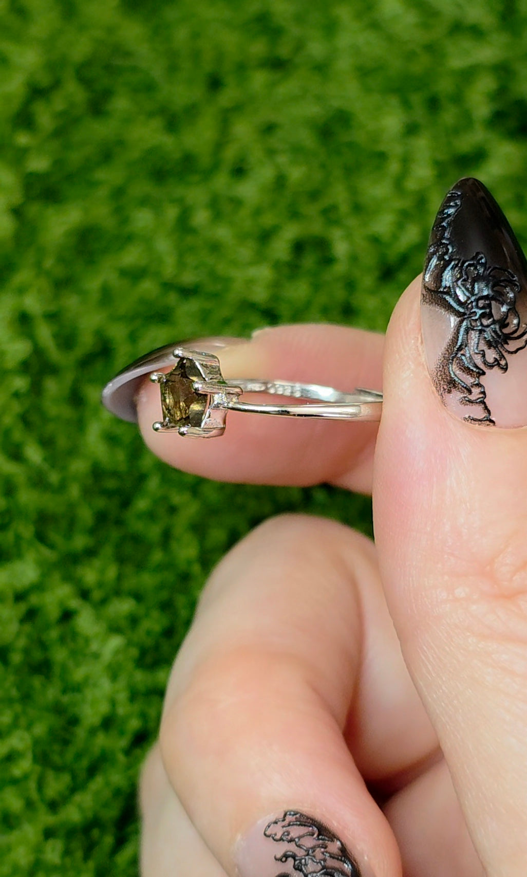 Smokey Quartz Star Ring B