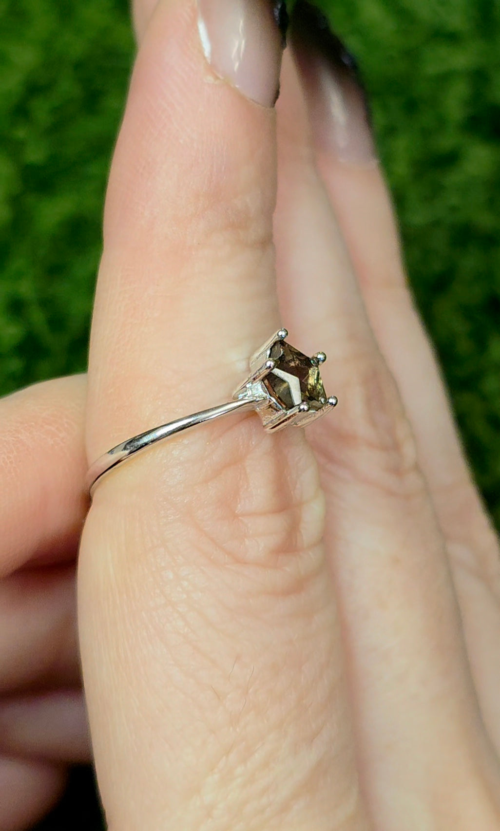 Smokey Quartz Star Ring B