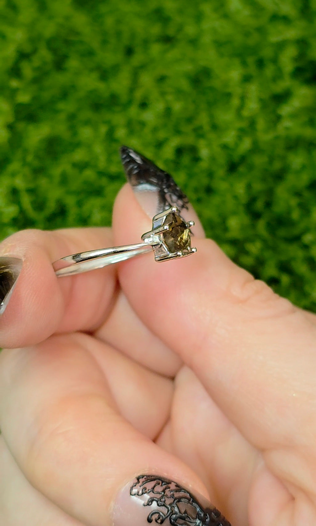 Smokey Quartz Star Ring B