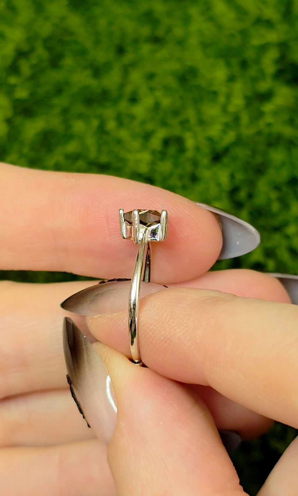 Smokey Quartz Star Ring B