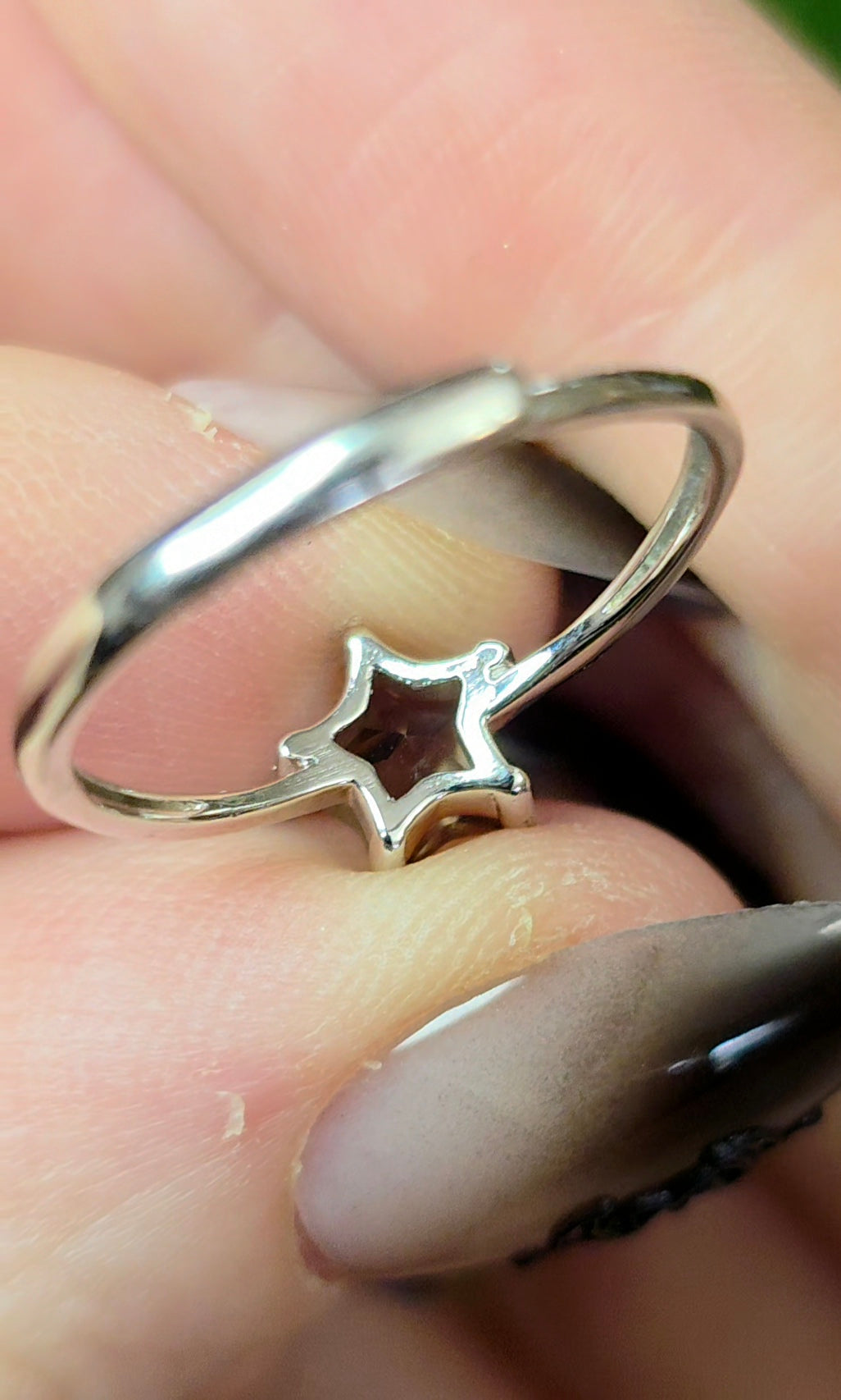 Smokey Quartz Star Ring B