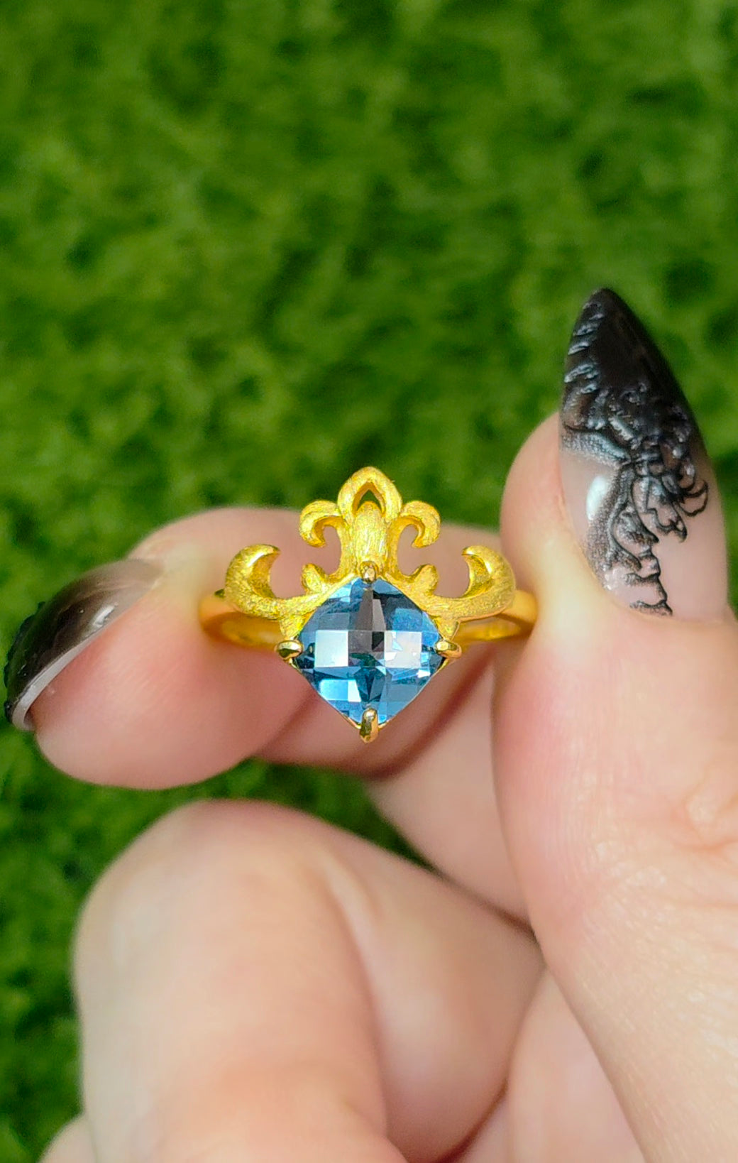 Swiss Blue Topaz Ring