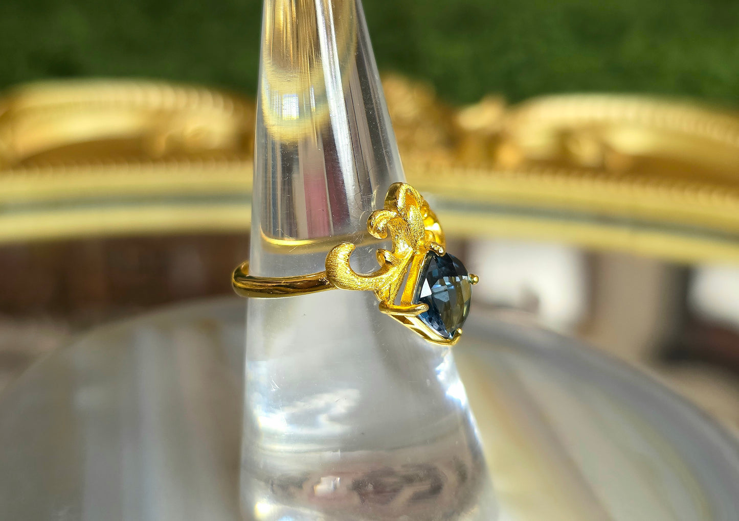 Swiss Blue Topaz Ring