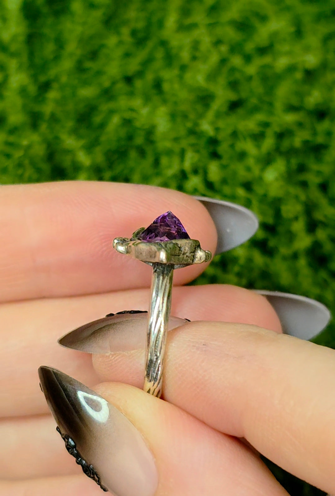 Amethyst Witch's Eye Ring