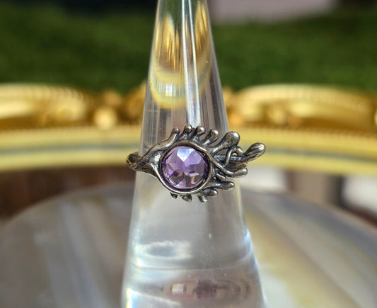 Amethyst Witch's Eye Ring