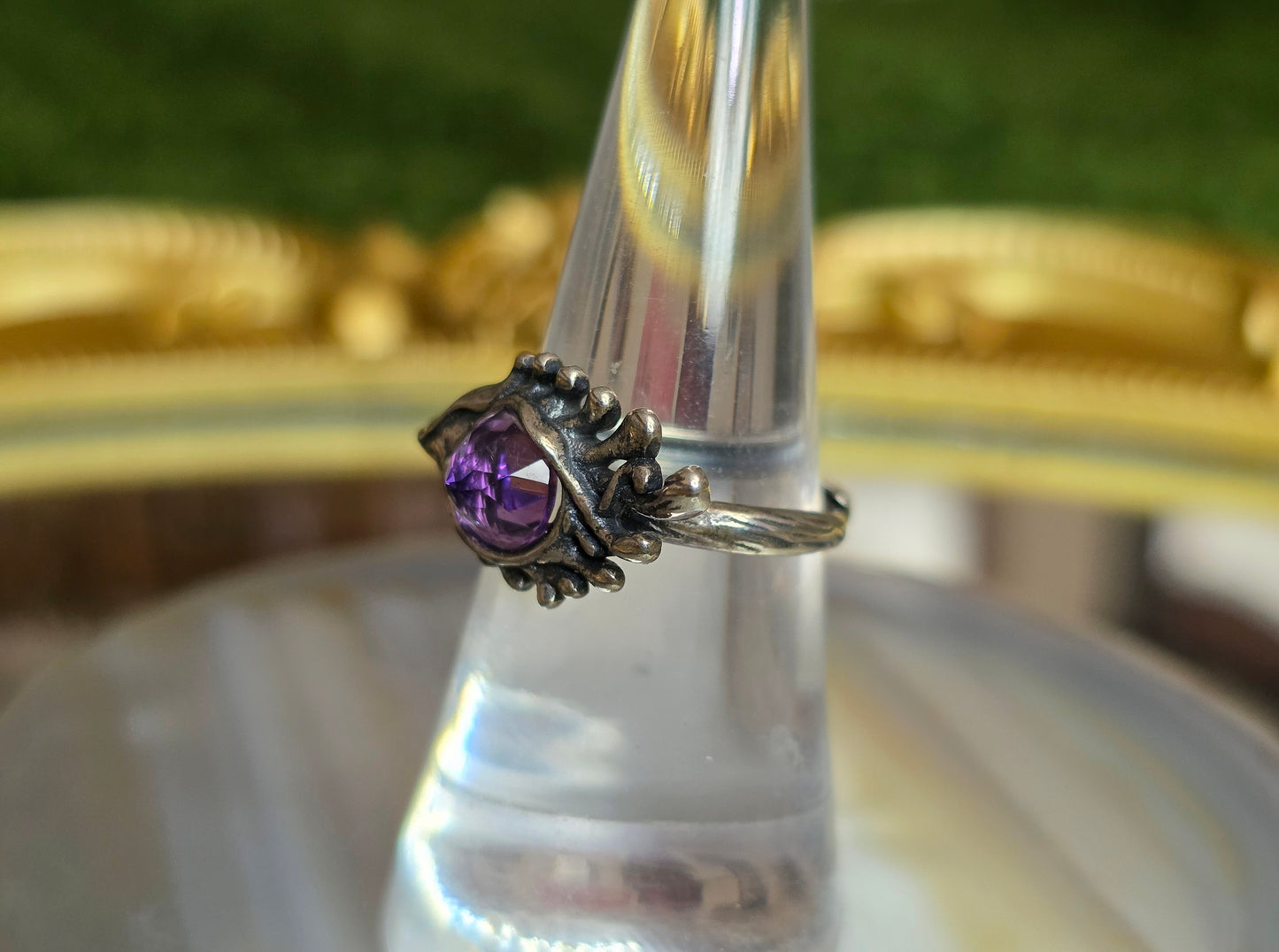 Amethyst Witch's Eye Ring