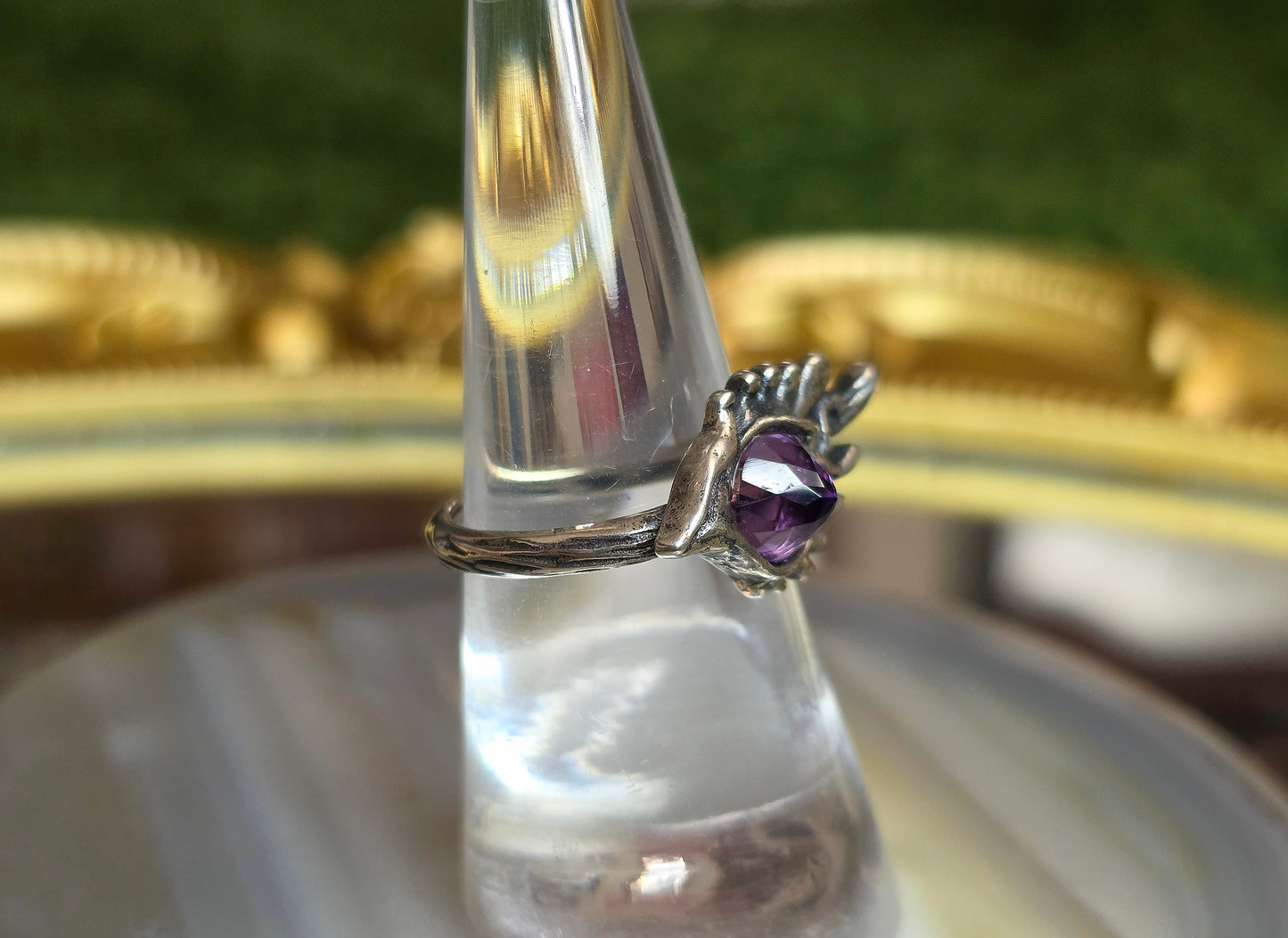 Amethyst Witch's Eye Ring