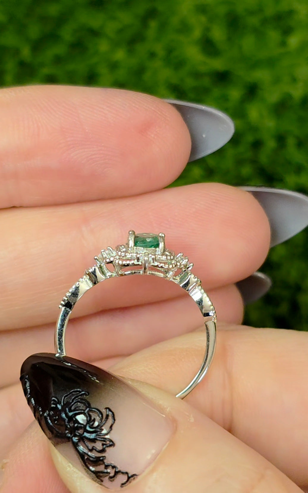 Emerald Filigree Ring