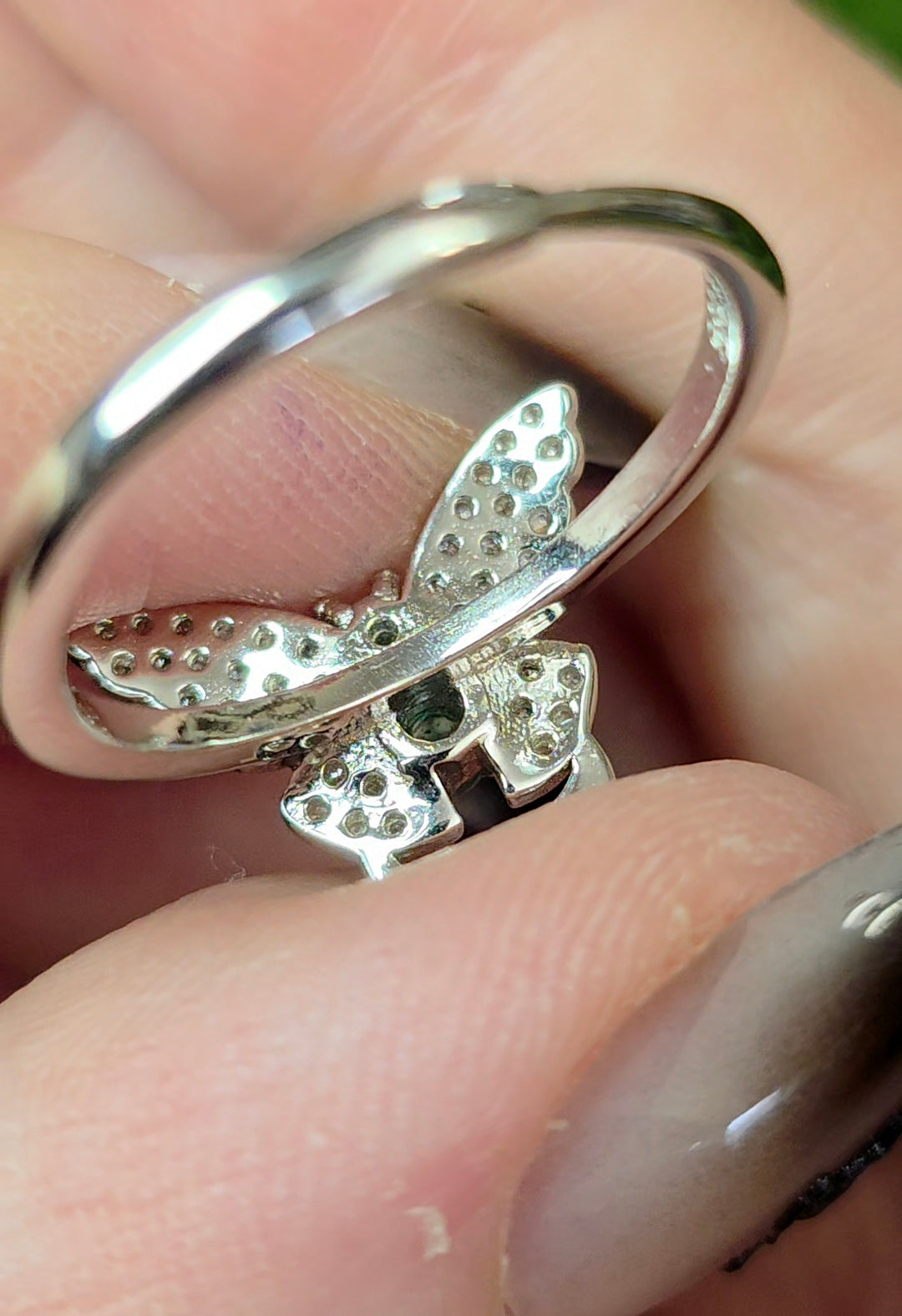 Emerald Butterfly Ring