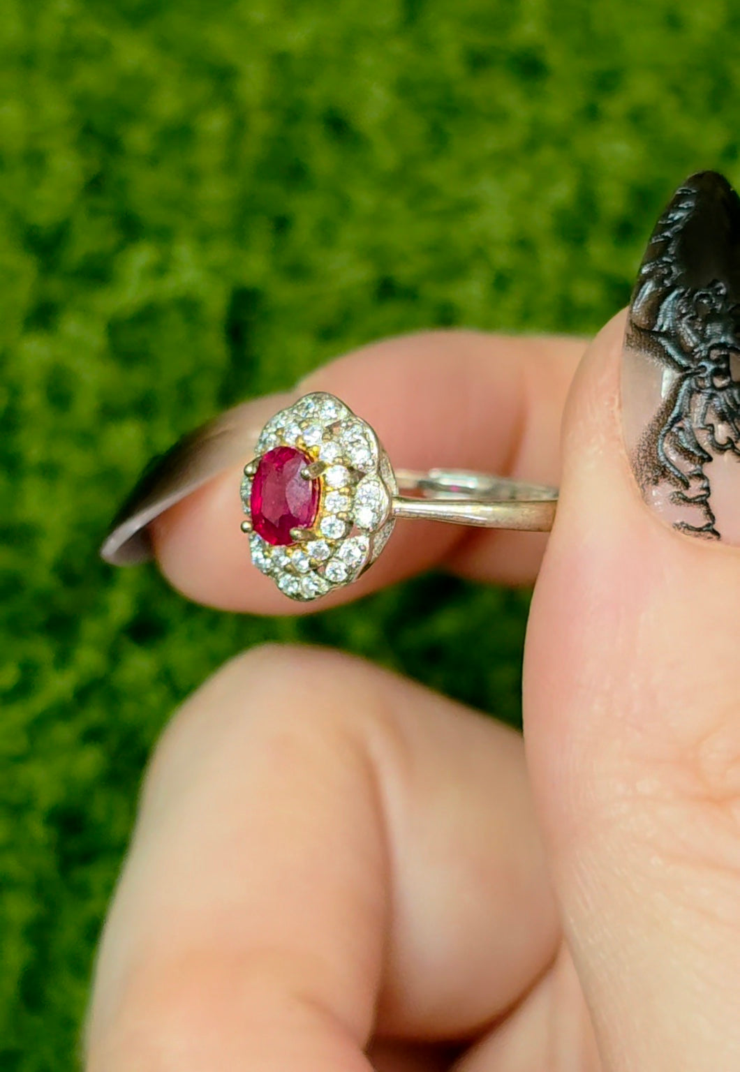 Ruby Cluster Ring