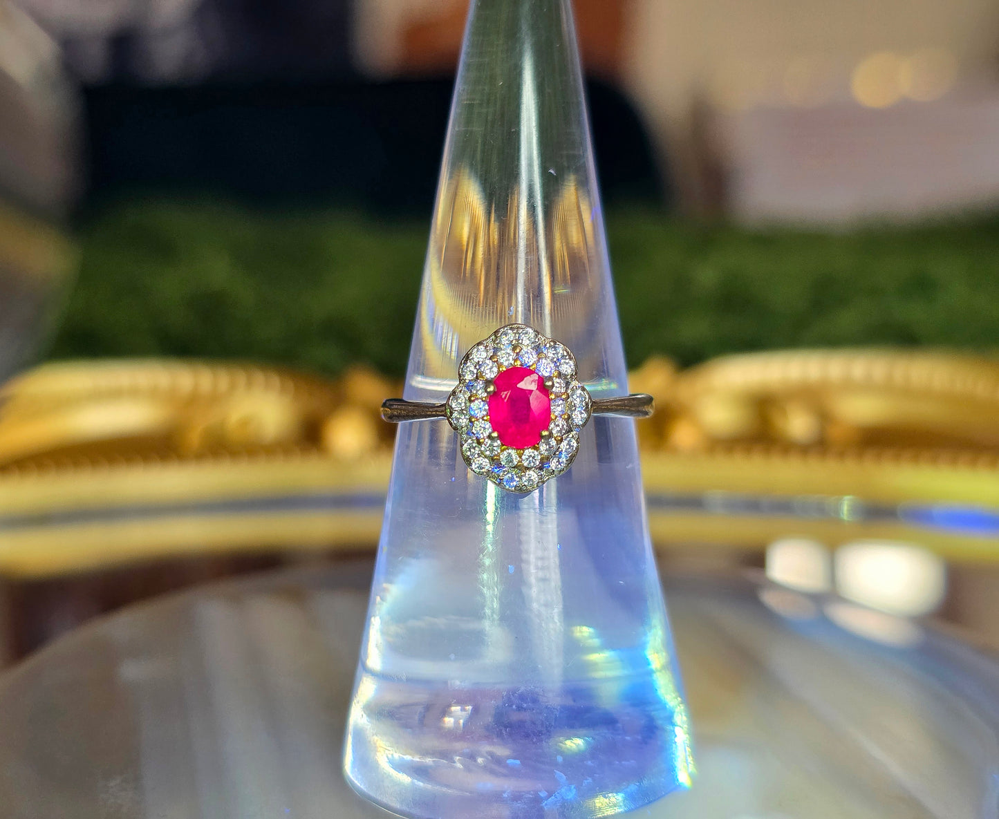 Ruby Cluster Ring