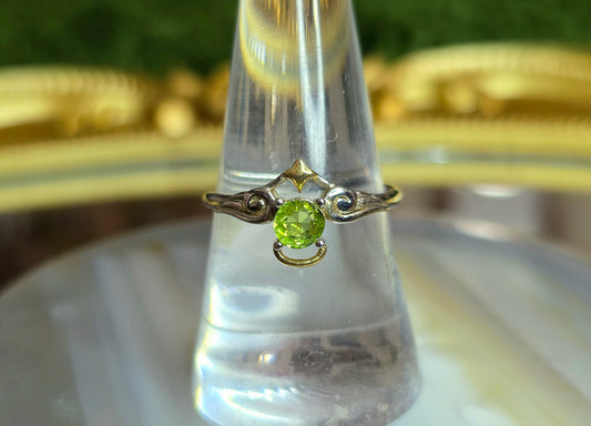 Peridot Angel Ring