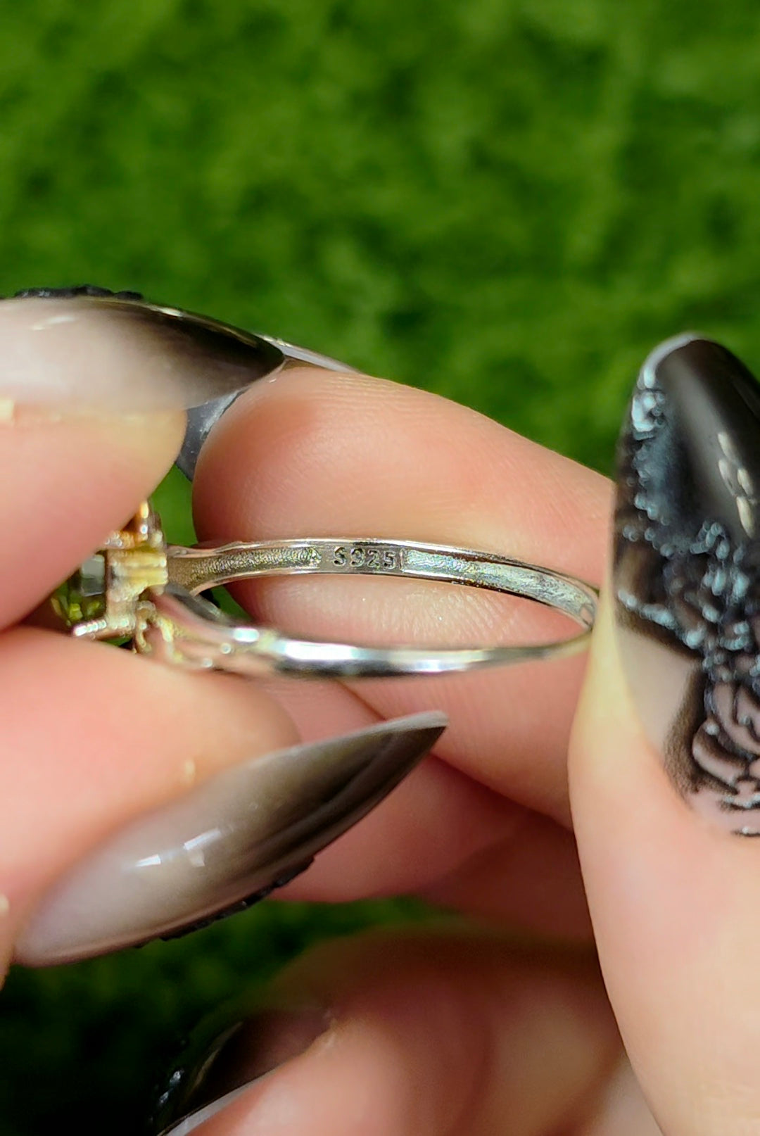 Peridot Angel Ring