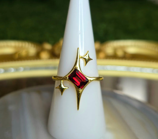 Garnet Starshine Ring B