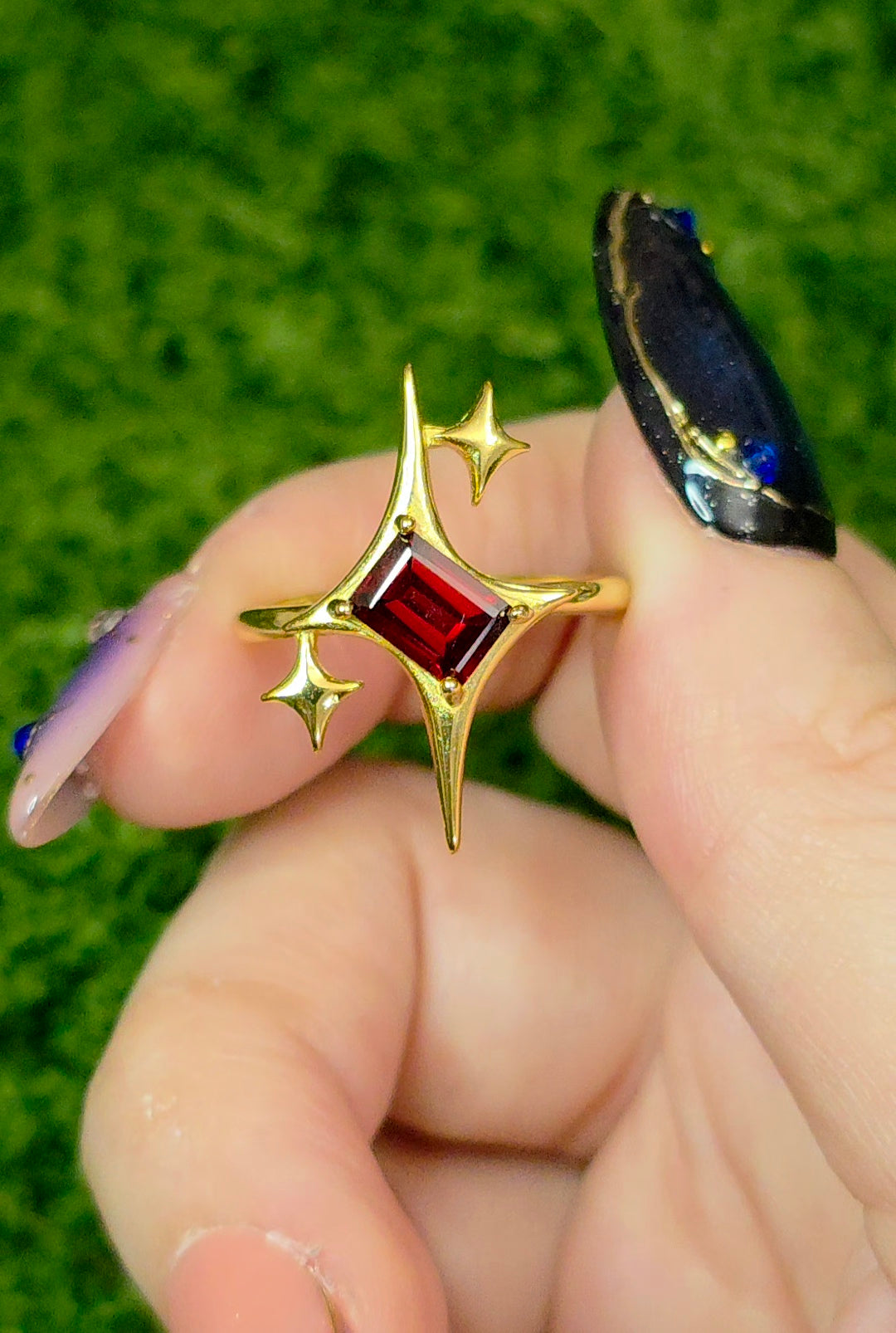 Garnet Starshine Ring B