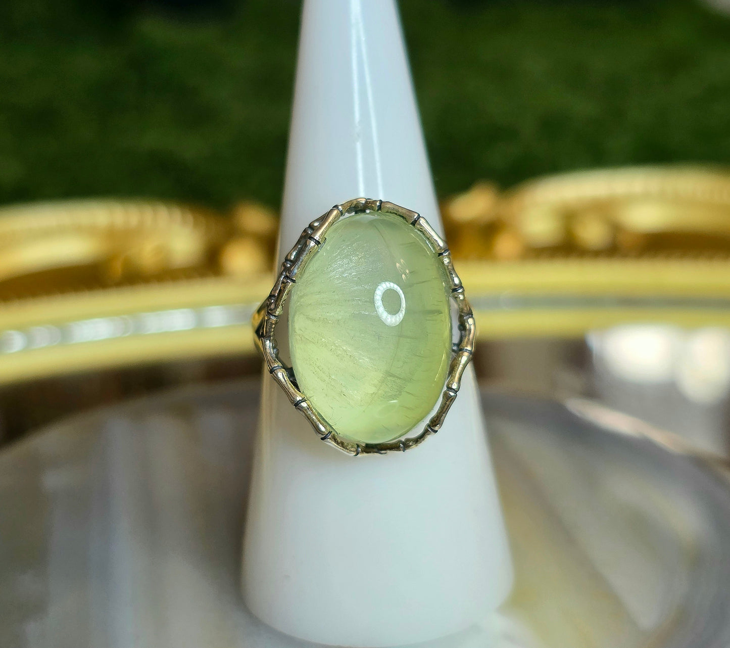 Prehnite Necromancer Ring