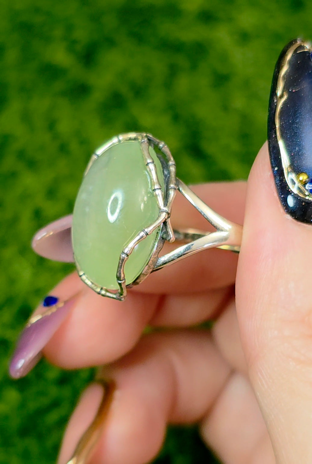 Prehnite Necromancer Ring