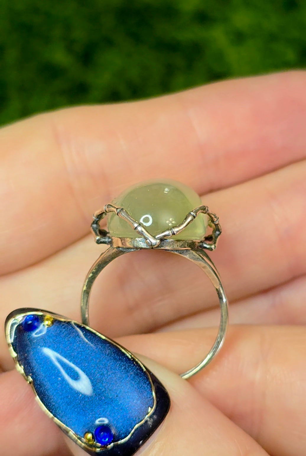 Prehnite Necromancer Ring