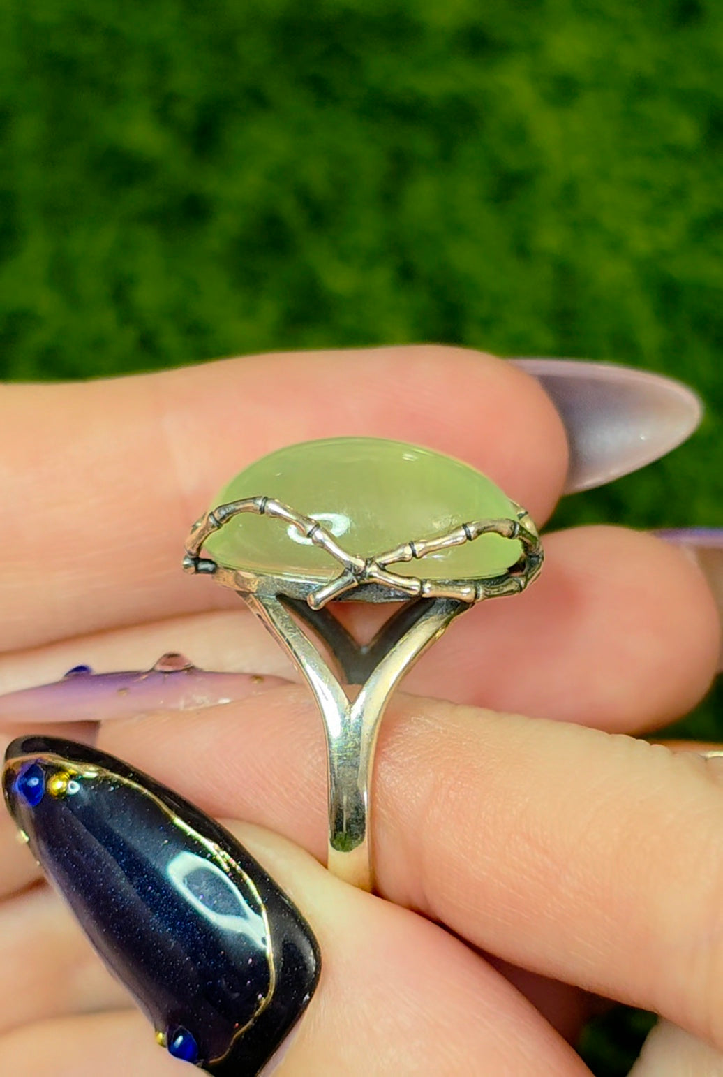 Prehnite Necromancer Ring