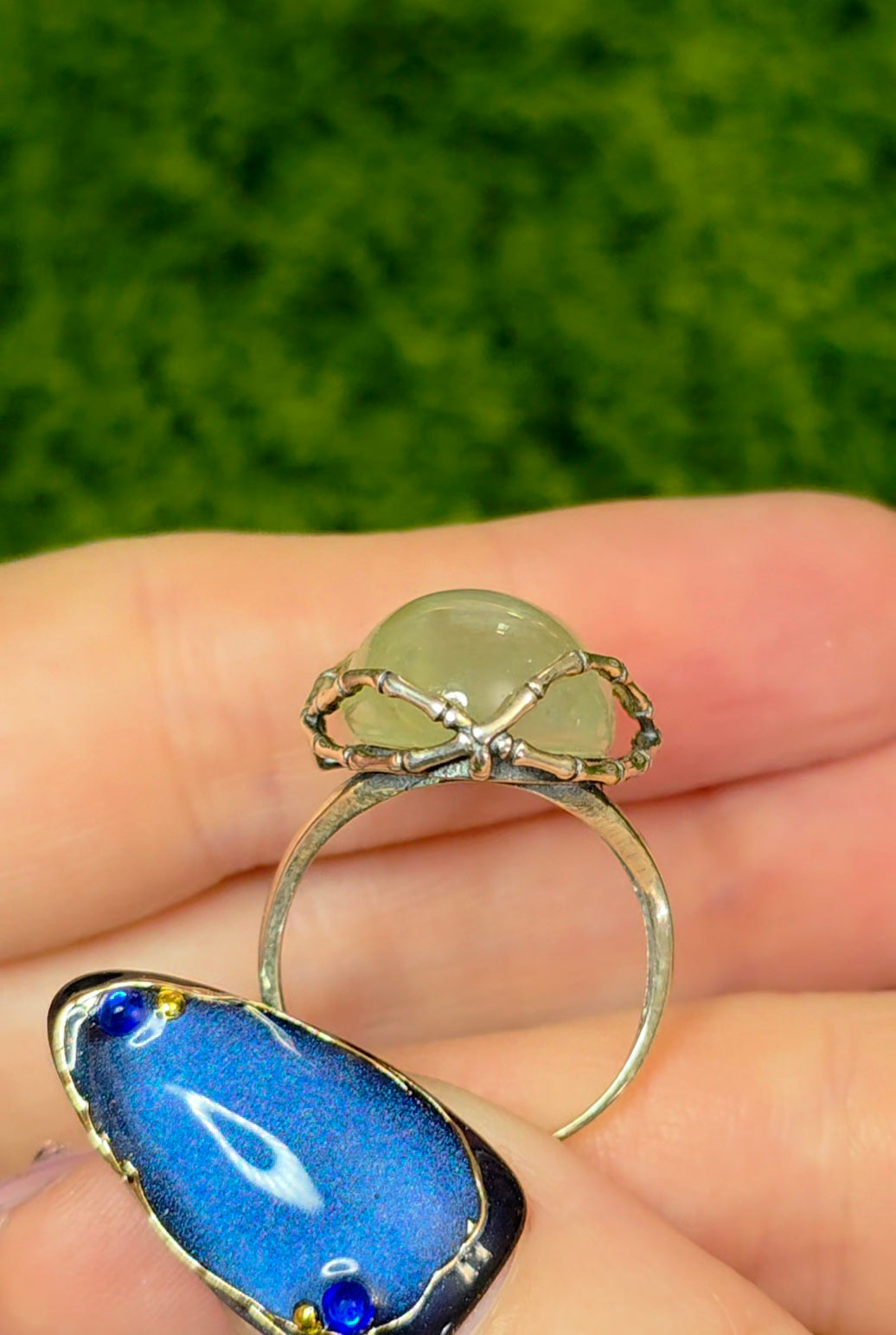 Prehnite Necromancer Ring