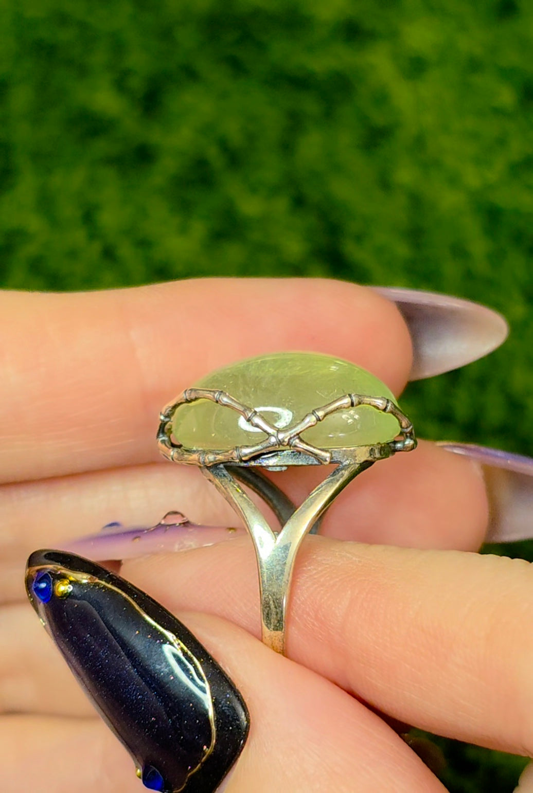 Prehnite Necromancer Ring