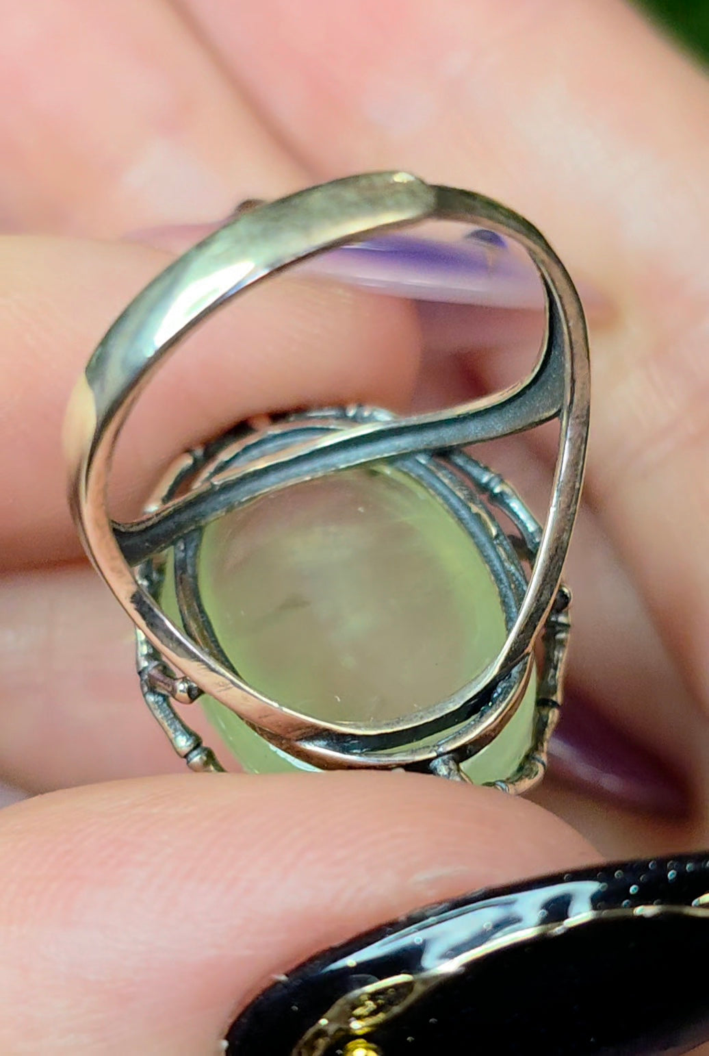 Prehnite Necromancer Ring