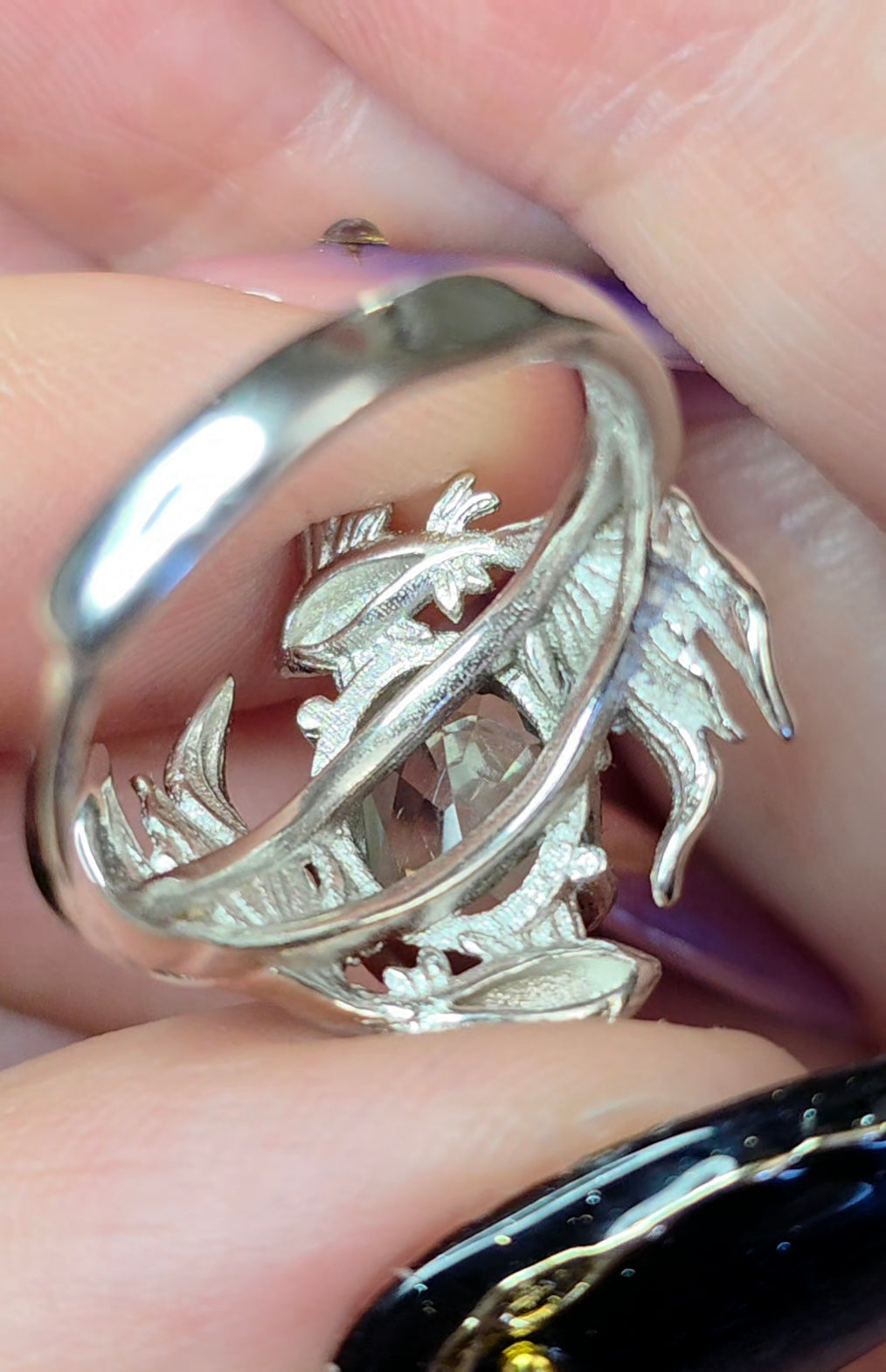 Green Fluorite Koi Ring