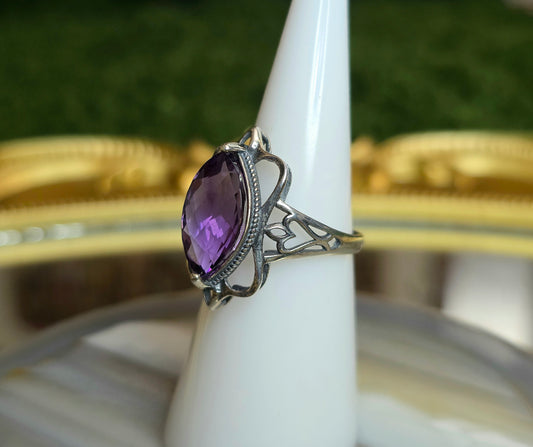 Amethyst Elven Ring