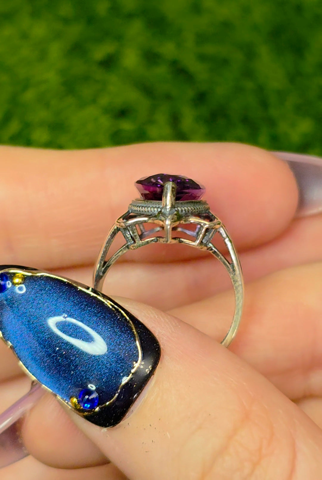 Amethyst Elven Ring