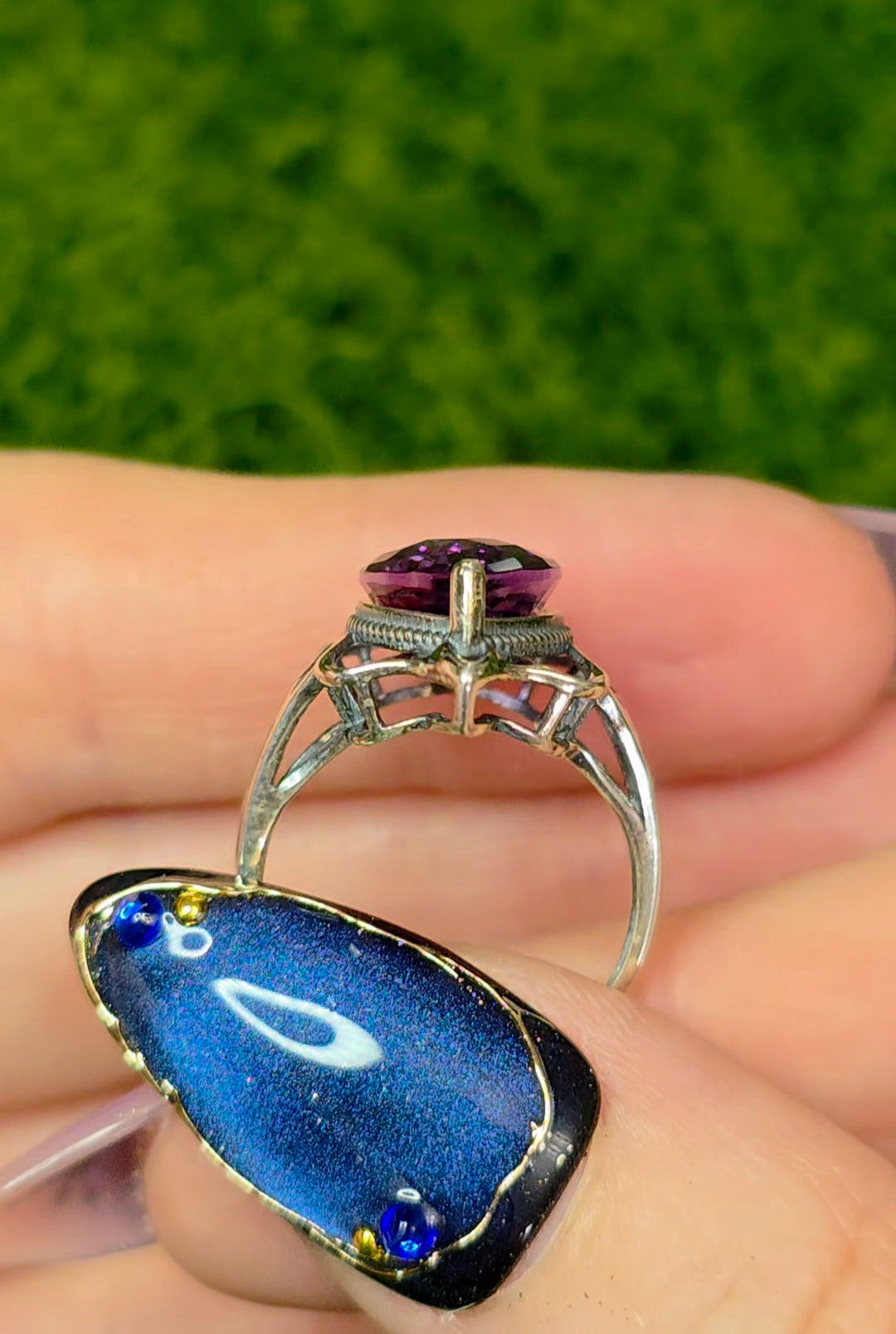Amethyst Elven Ring