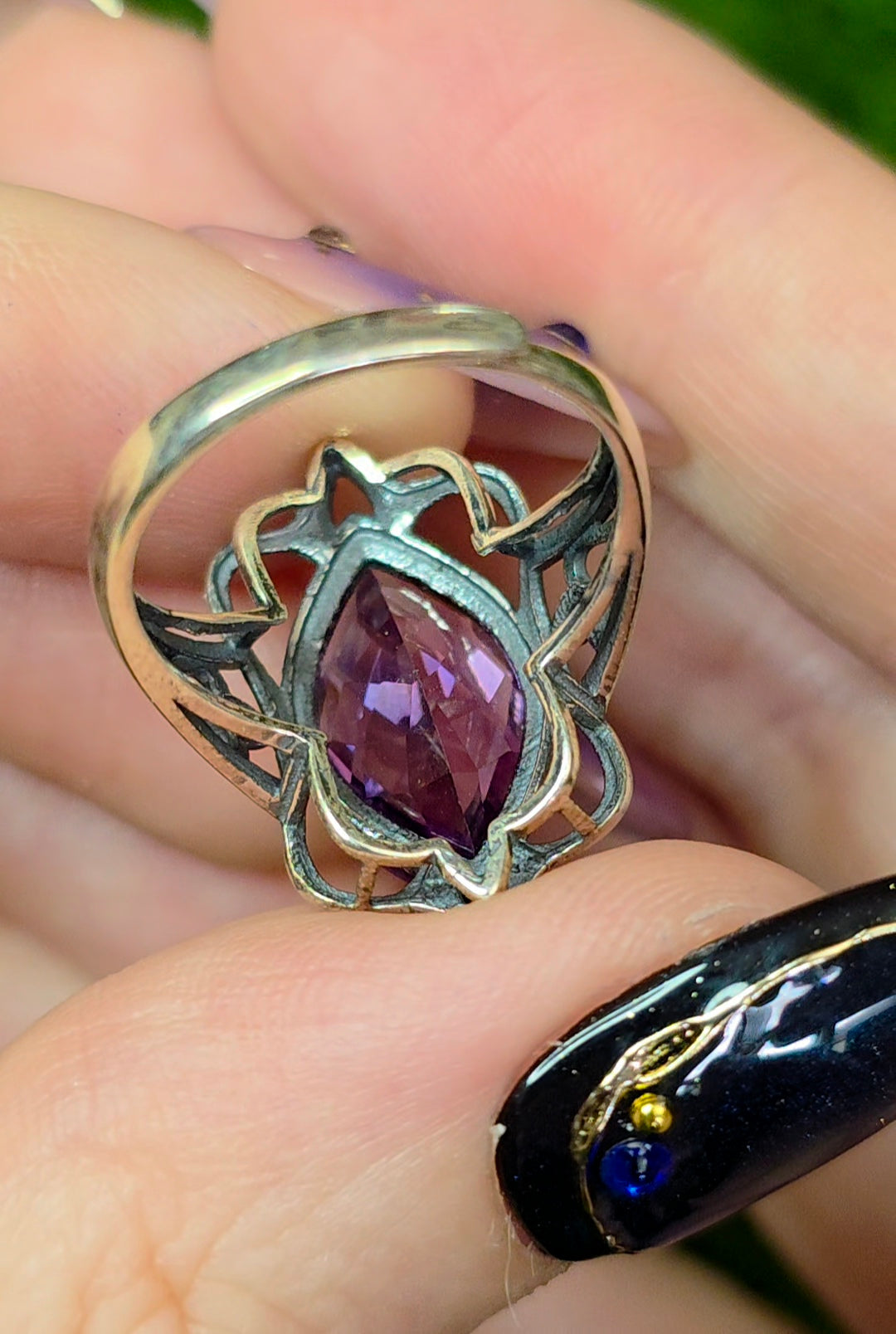 Amethyst Elven Ring